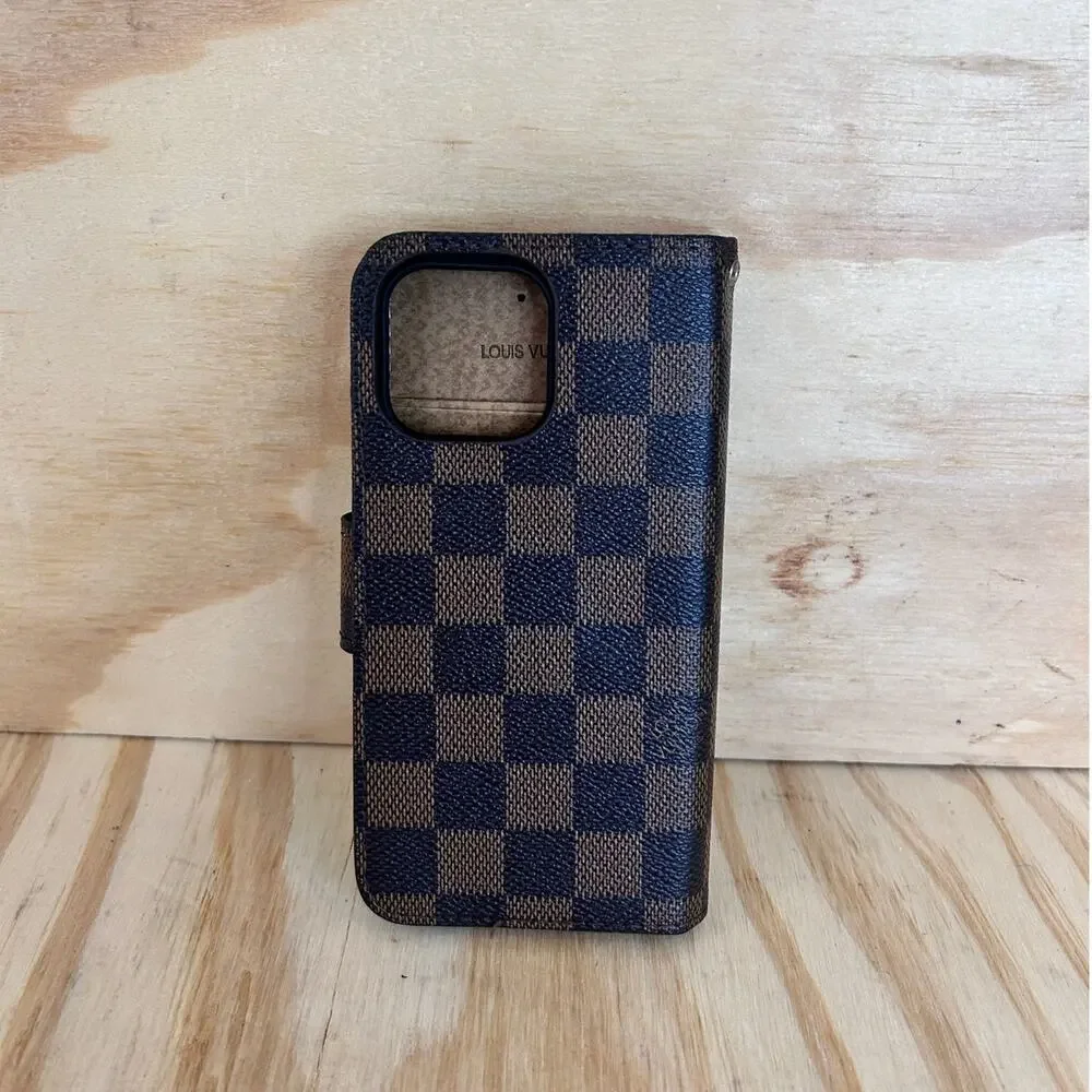 Louis Vuitton - Case For Iphone 14 Pro Wallet - Brown/Black